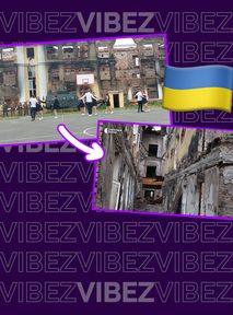 Wojna w Ukrainie. Uczniowie pożegnali szkołę - zatańczyli walca w ruinach