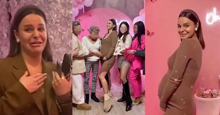 Różowe BABY SHOWER Pauliny Rzeźniczak: łzy wzruszenia, bańki mydlane i modne kierpce (ZDJĘCIA)
