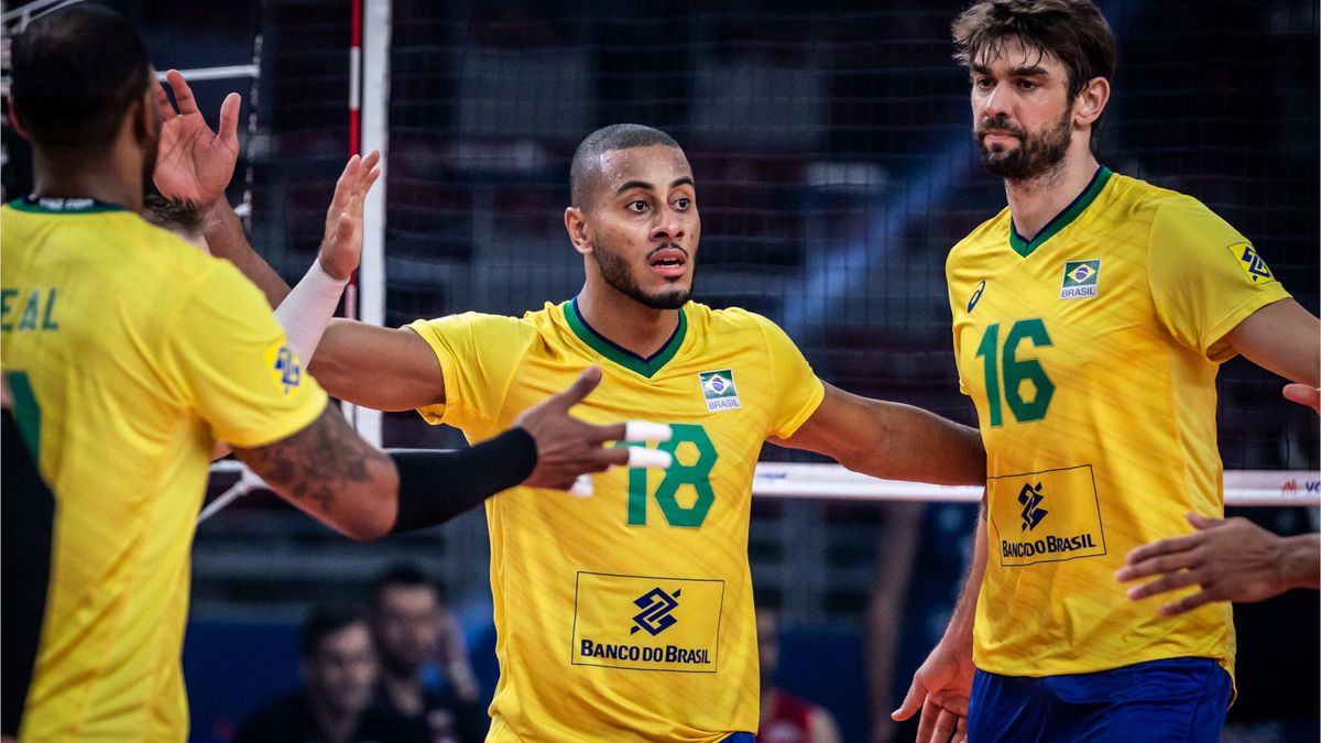 Materiały prasowe / FIVB / Na zdjęciu: siatkarze reprezentacji Brazylii