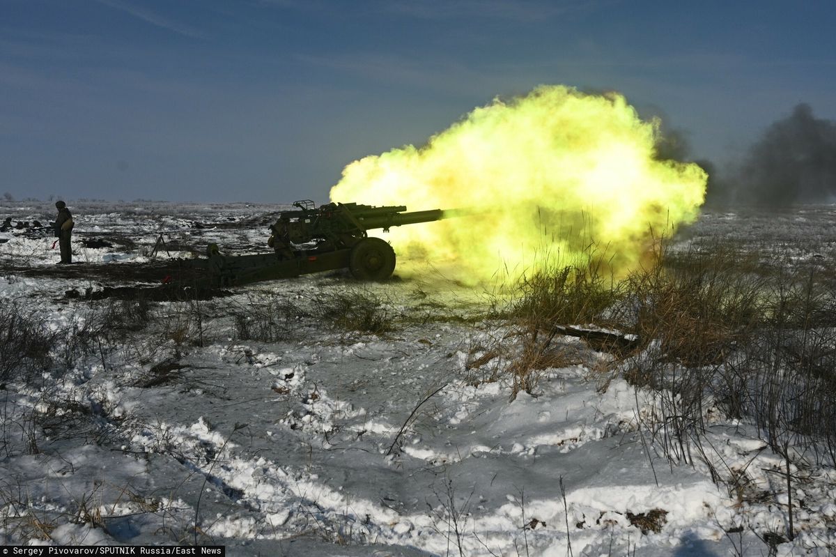 Rosyjska artyleria ćwiczy w rejonie Rostowa 