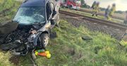 Zderzenie auta z szynobusem w Ogorzelicach. Trwa walka o życie kierowcy!