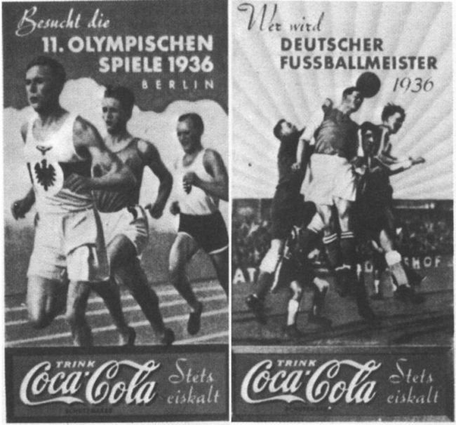 Coca Cola na igrzyskach olimpijskich w Berlinie w 1936 r.