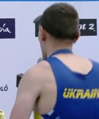 Ukrainiec przejął mikrofon na podium. Nikt nie spodziewał się tego, co zrobił po chwili
