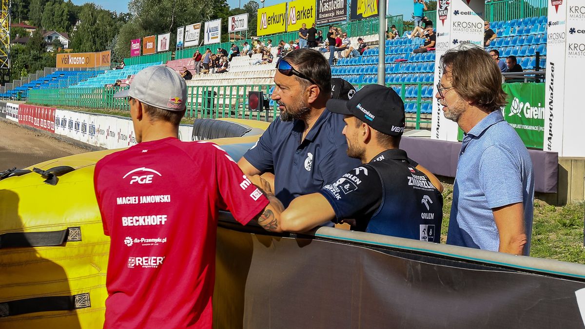 WP SportoweFakty / Michał Krupa / Na zdjęciu od lewej: Maciej Janowski, Rafał Dobrucki, Bartosz Zmarzlik i Piotr Szymański