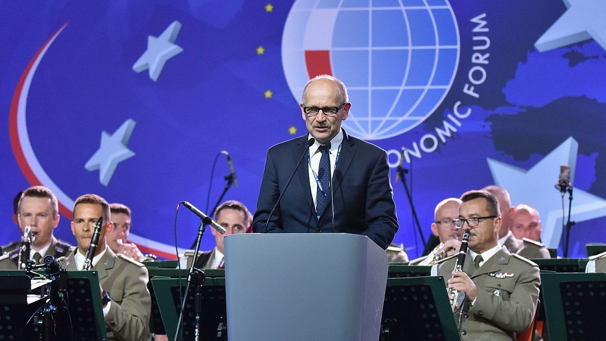 Zygmunt Berdychowski podczas zeszłorocznego Forum Ekonomicznego w Krynicy.