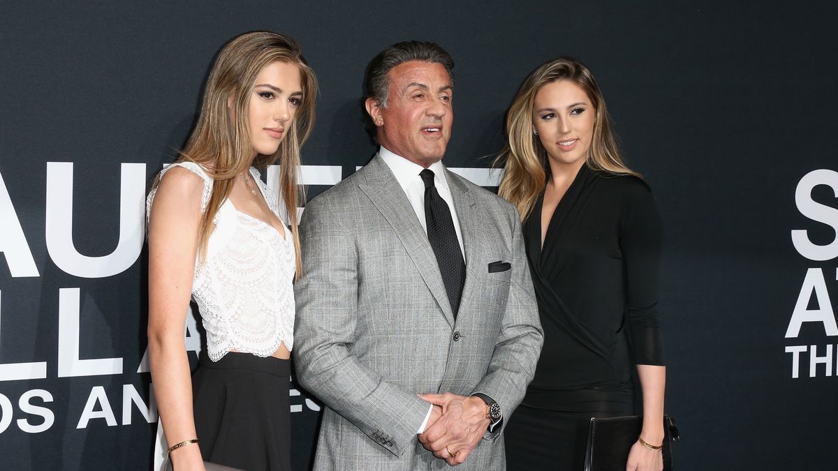 Sylvester Stallone z córkami Sistine i Sophią