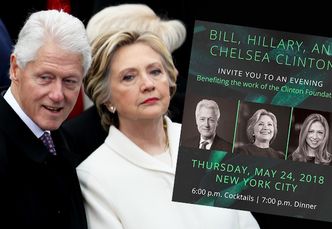 Zaproszenia na galę Fundacji Clintonów kosztują nawet... 100 TYSIĘCY DOLARÓW!