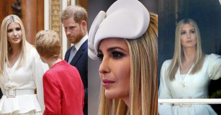 Ivanka Trump w Pałacu Buckingham: chłodne spotkanie z Harrym i "patriotyczne faux pas" (ZDJĘCIA)
