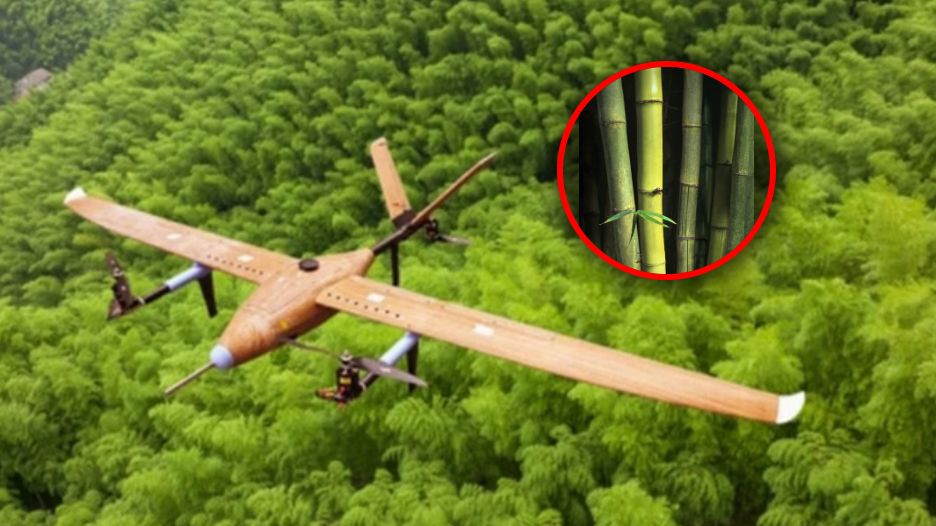 Dron z bambusa