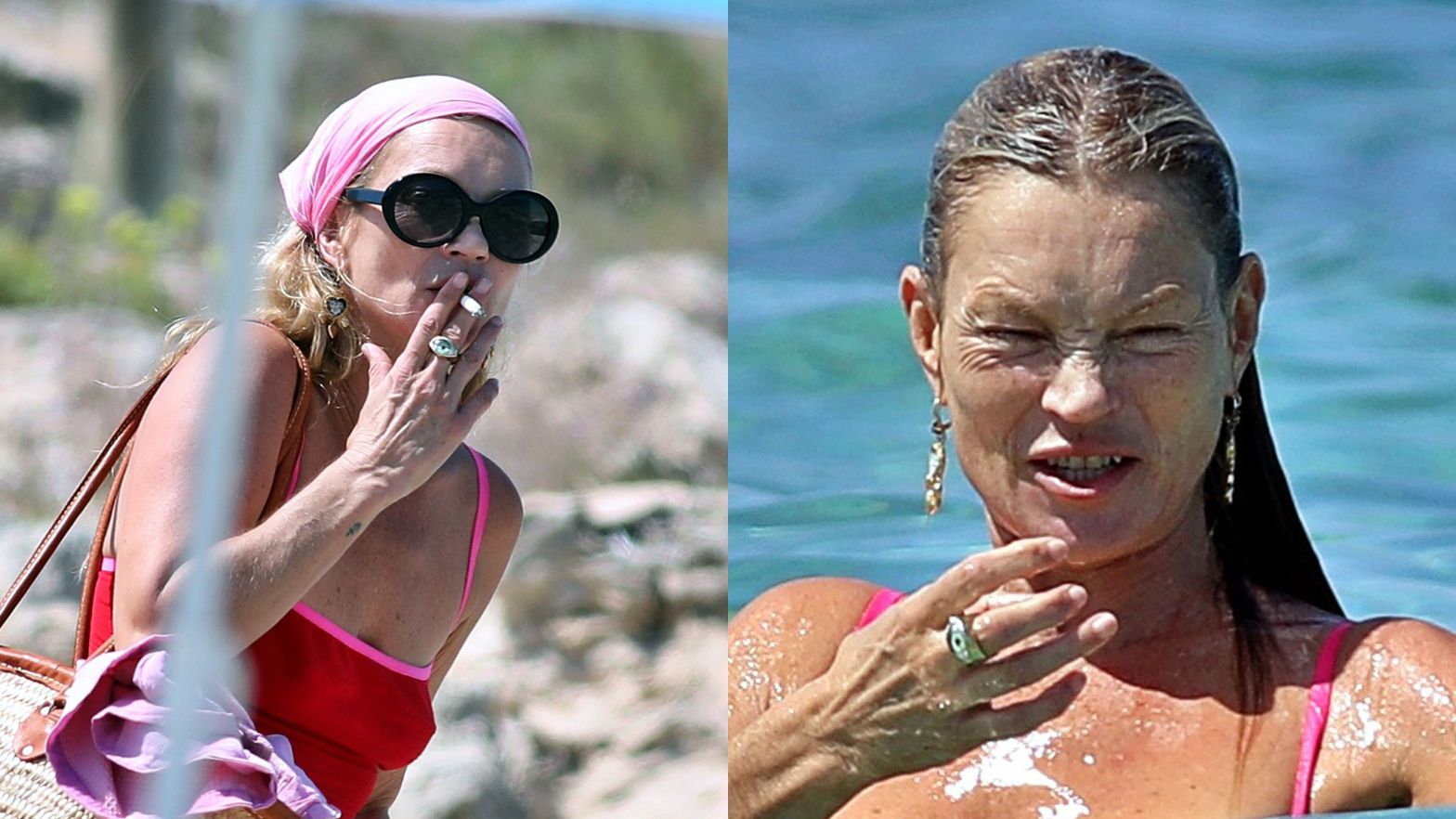 Kate Moss na wakacjach w Hiszpanii