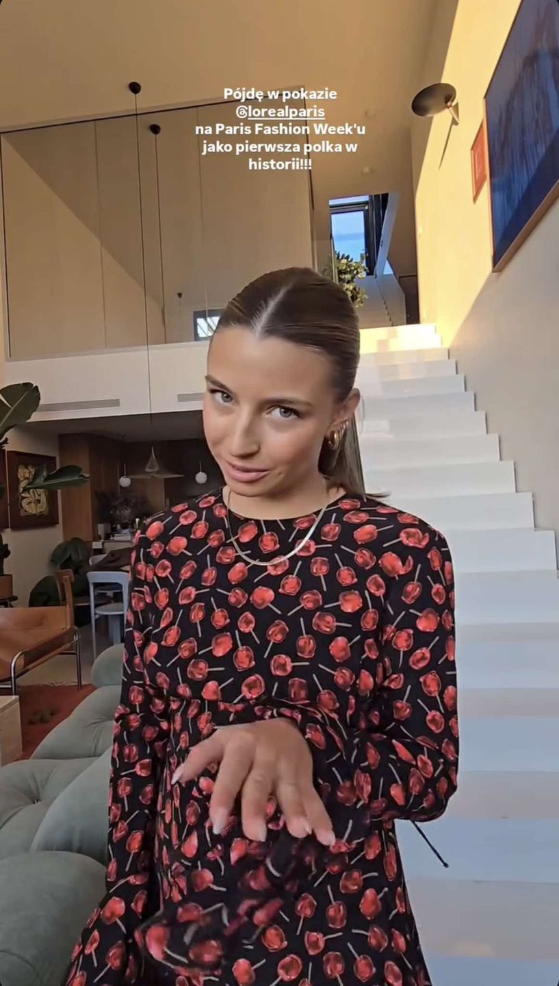 Julia Wieniawa chwali się, że przejdzie w pokazie L'Oreal Paris