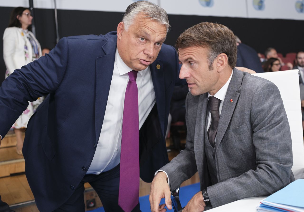 The Prime Minister of Hungary, Viktor Orban, and the President of France, Emmanuel Macron.