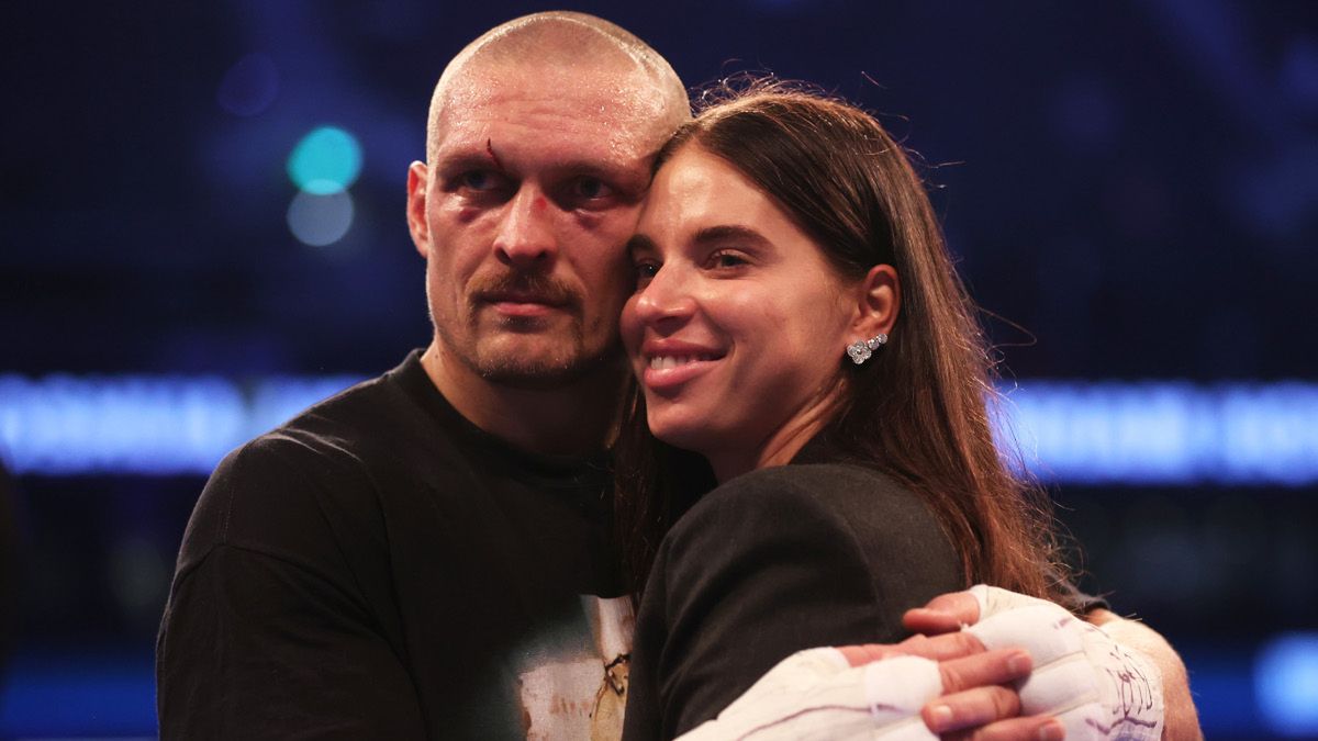 Getty Images / Na zdjęciu: Ołeksandr Usyk z żoną