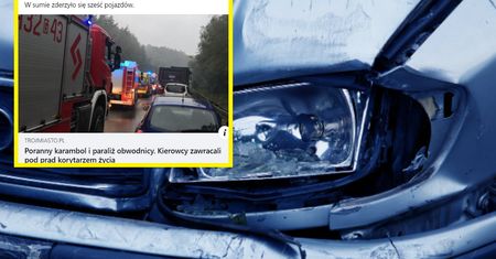Karambol na obwodnicy Trójmiasta. Zderzyło się sześć samochodów