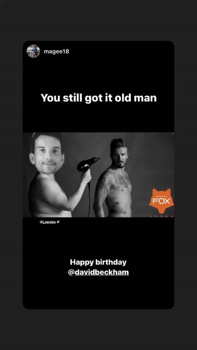 David Beckham - życzenia urodzinowe