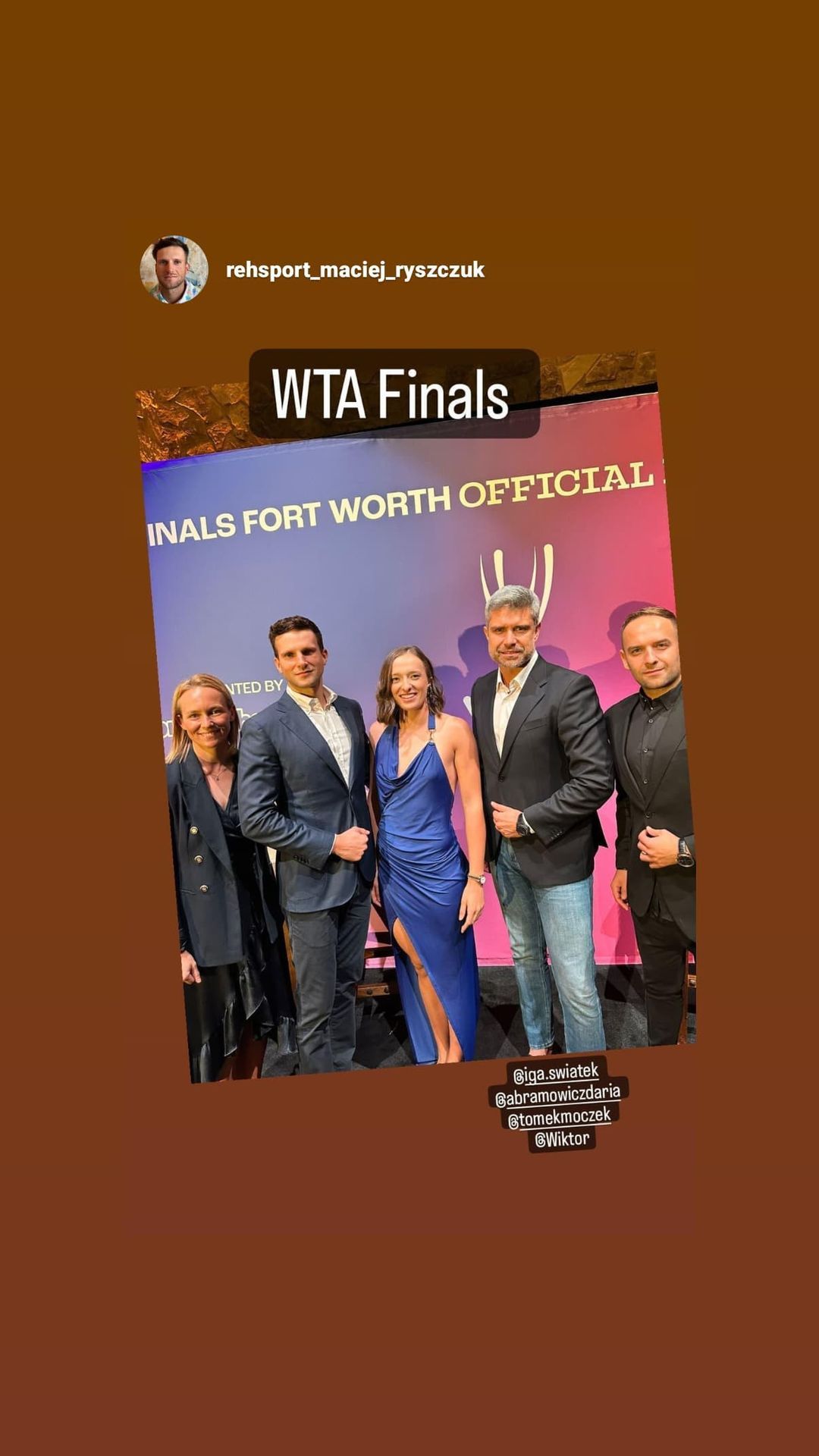 Iga Świątek na ceremonii losowania grup WTA Finals