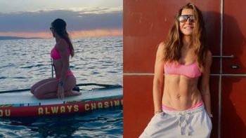 Skąpana w słońcu Anna Lewandowska z dumą eksponuje WYŻYŁOWANY brzuch (FOTO)