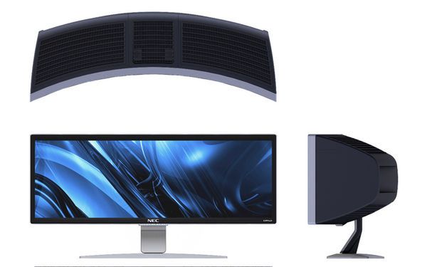 Gigantyczny, zakrzywiony monitor od NECa 2