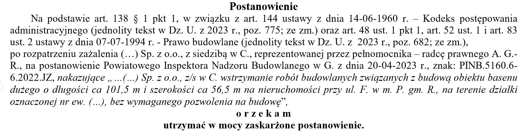 ispekcja nadzoru budowlanego