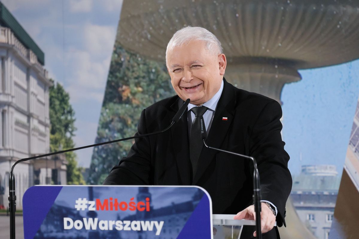 Jarosław Kaczyński podczas Warszawskiej Konwencji Prawa i Sprawiedliwości