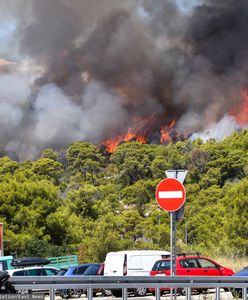 Płonie okolica Splitu. Turyści uciekają
