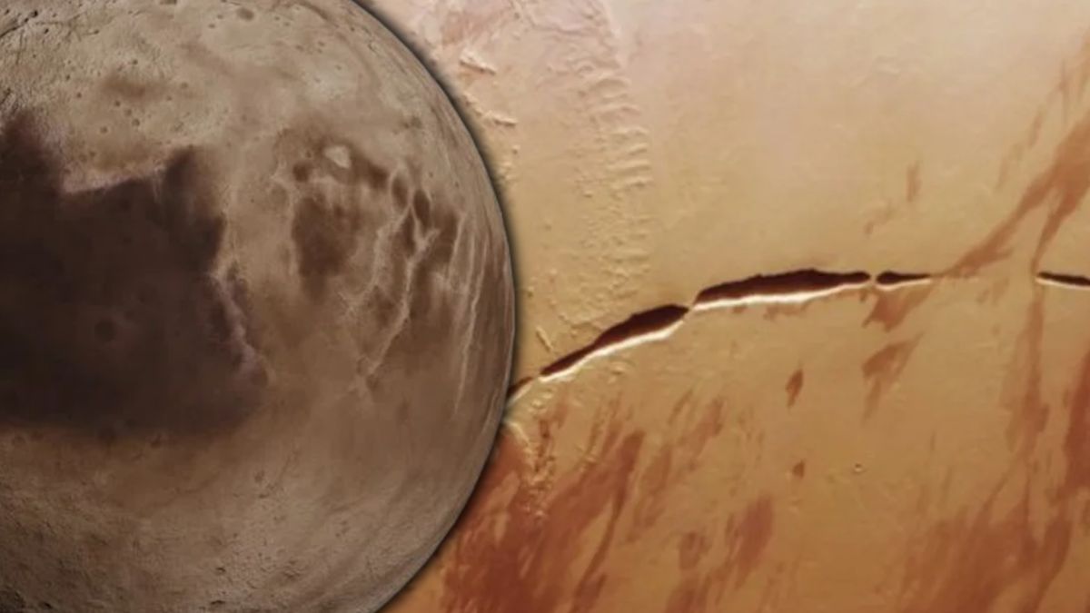 Oszałamiające pęknięcie na Marsie.