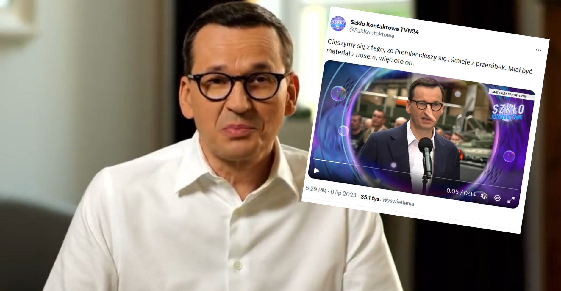 "Szkło kontaktowe" zakpiło z premiera Morawieckiego