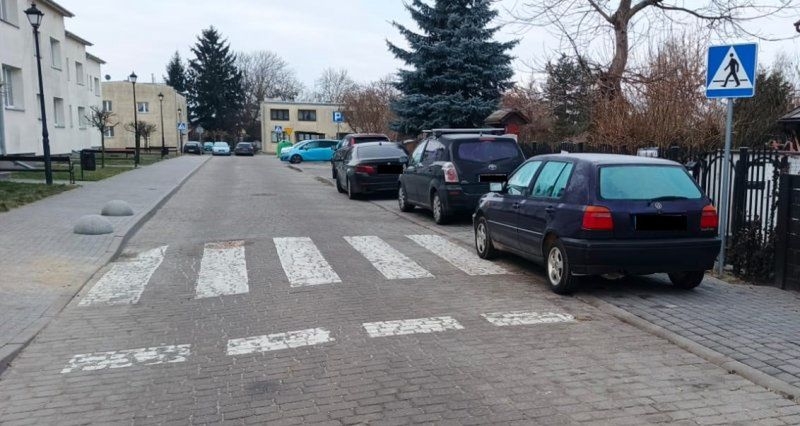 Tak parkują w Łęcznej. Policja pokazała zdjęcia