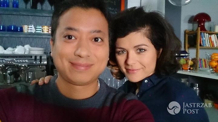 M jak miłość, Taro (Hiroaki Murakami), Kinga (Katarzyna Cichopek), fot: Facebook