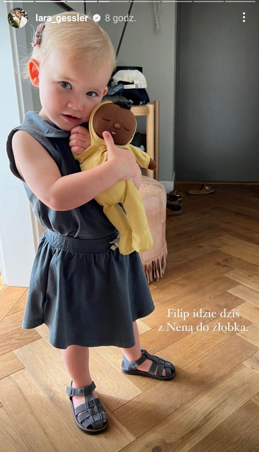 Córka Lary Gessler idzie do żłobka