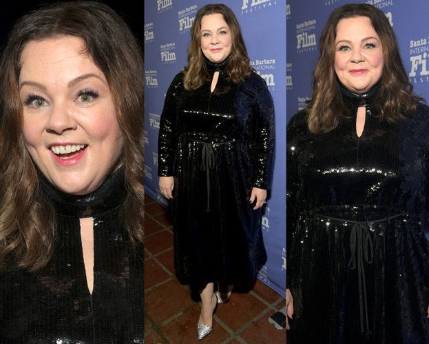 Cekinowa Melissa McCarthy cieszy się z nagrody na festiwalu filmowym