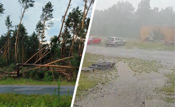 Potężne burze przeszły przez część kraju. Połamane drzewa i ewakuacje