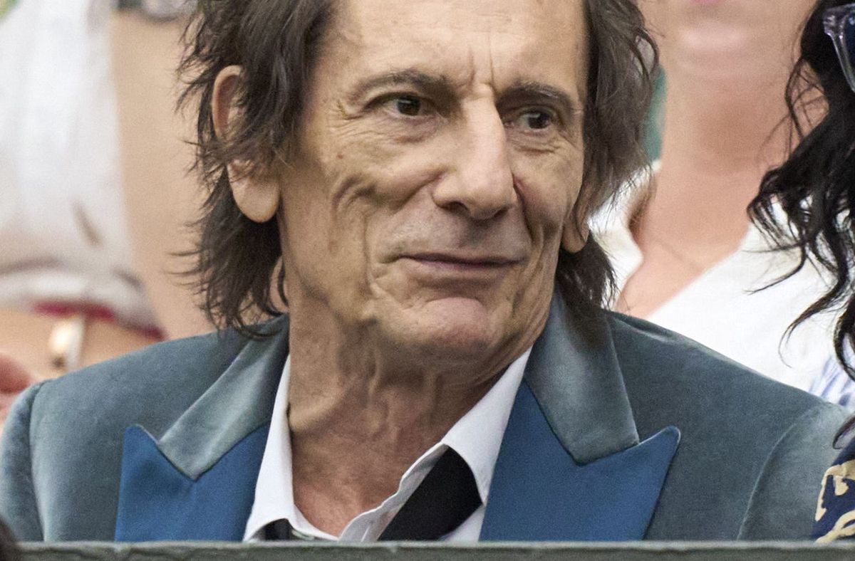 Ronnie Wood z The Rolling Stones na Wimbledonie