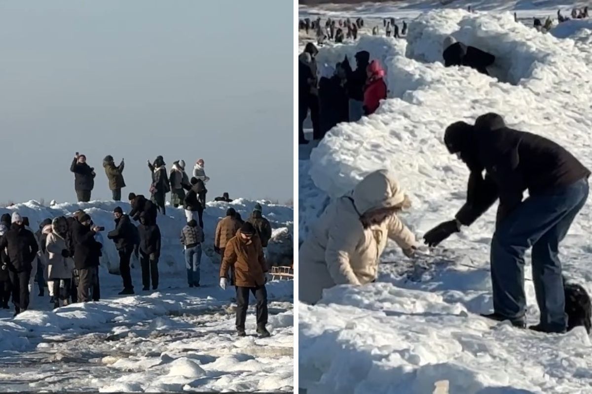 "Lodowe tsunami" nad Bałtykiem. Spacerowicze gubią rozsądek