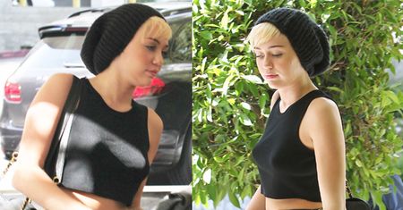 Miley znowu BEZ STANIKA... (ZDJĘCIA)