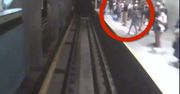 Warszawa: Usiłował wepchnąć kobietę pod nadjeżdżający pociąg WIDEO
