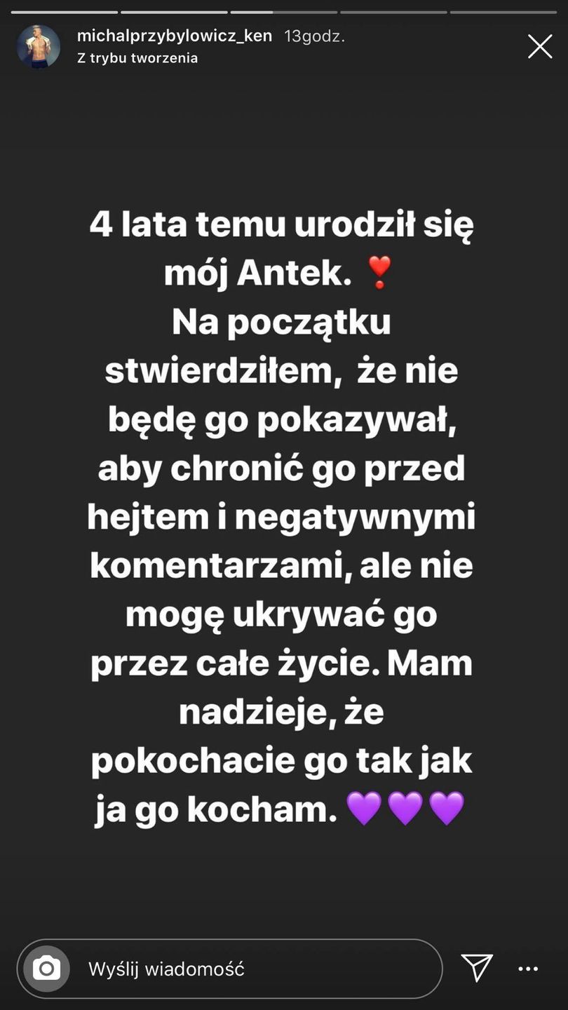 "Polski Ken" Michał Przybyłowicz
