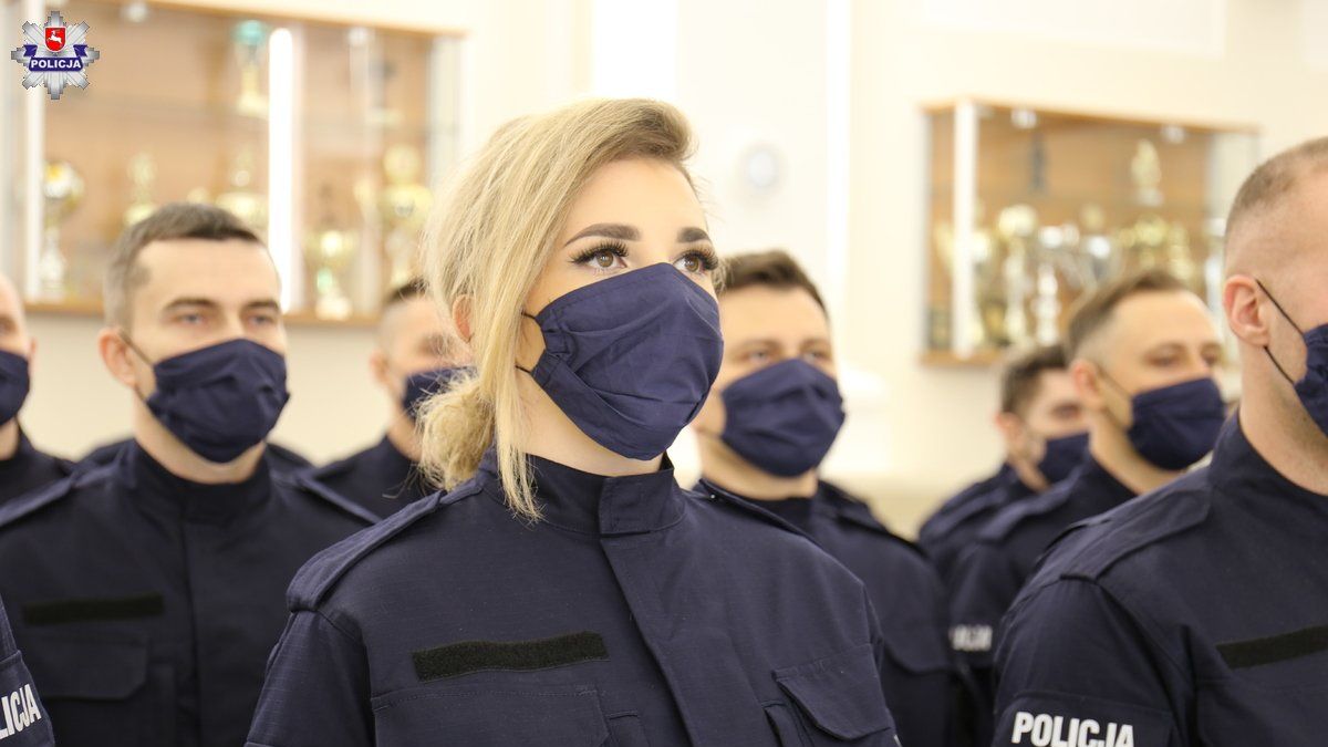 Nowi funkcjonariusze Komendy Wojewódzkiej Policji w Lublinie