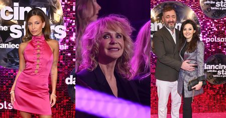 Celebryci oblegają ściankę podczas 4. odcinka "Tańca z Gwiazdami": Julia Wieniawa w różowej mini, Beata Ścibakówna i Jacek Rozenek z żoną (ZDJĘCIA)