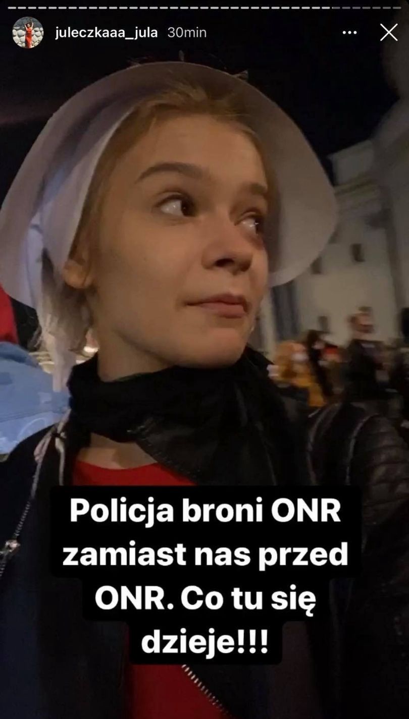 Julia Wróblewska pobita podczas manifestacji w Warszawie!