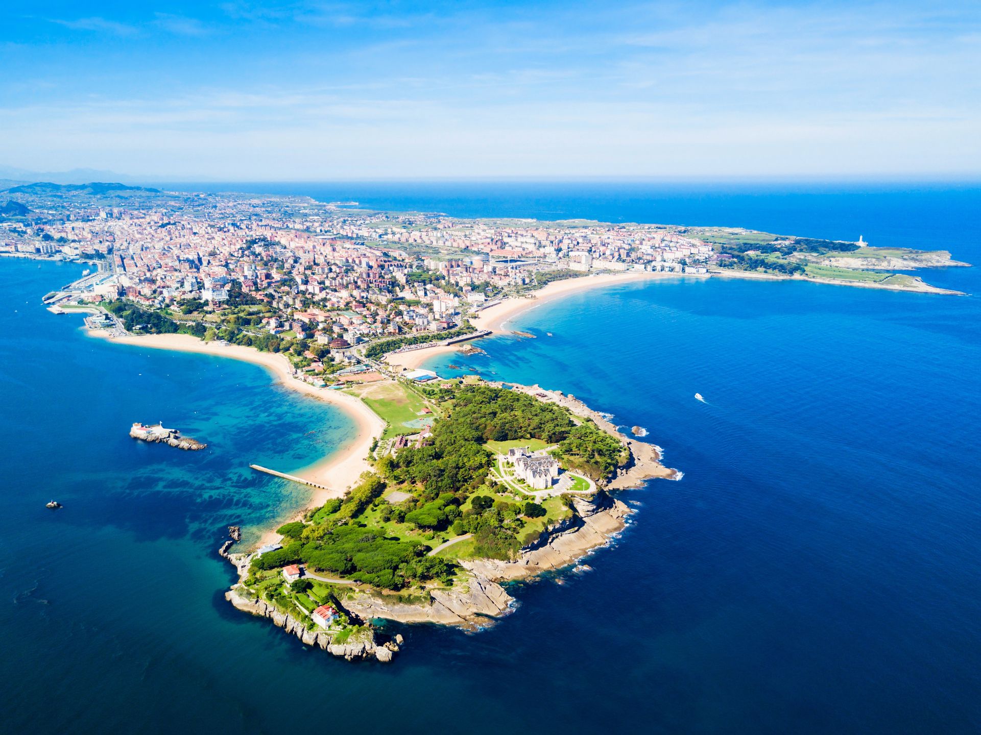 Widok na Santander z lotu ptaka
