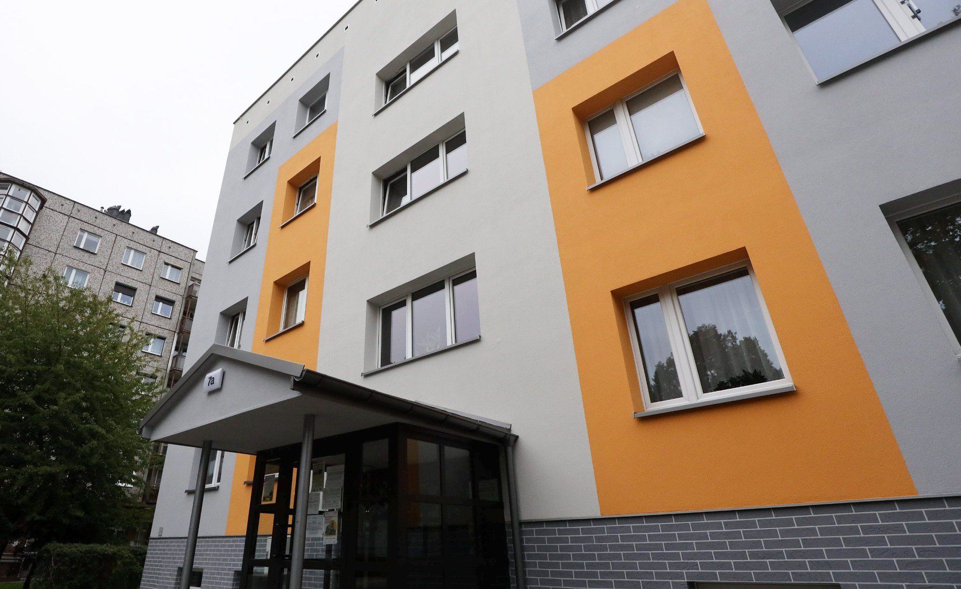 Blok przy ulicy Fredry 7 w Katowicach po termomodernizacji stracił swoją wyjątkowość
