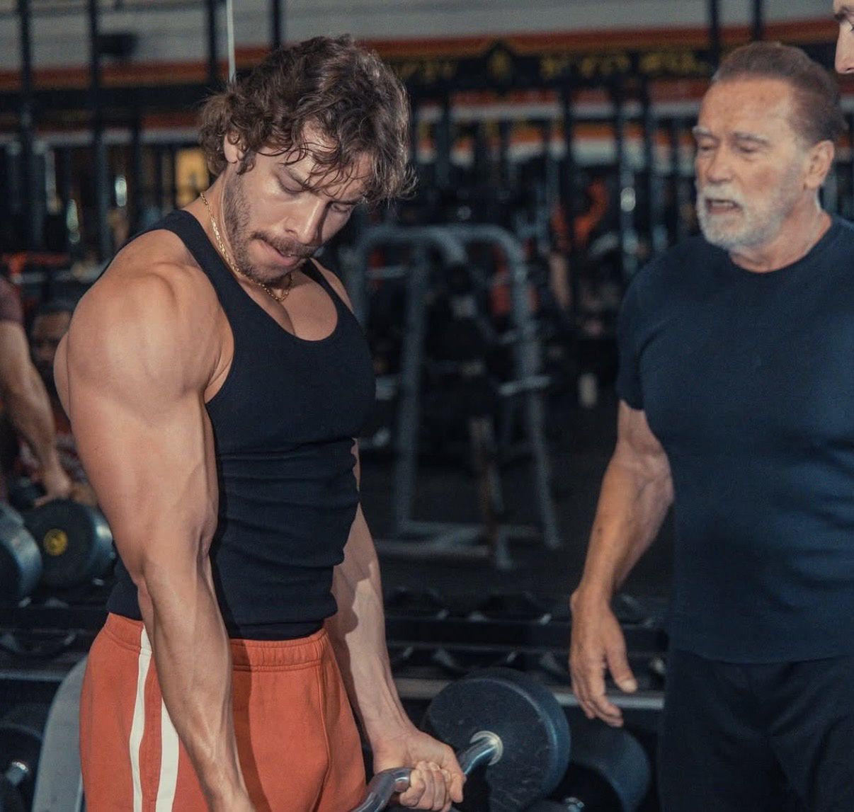 Arnold Schwarzenegger z synem