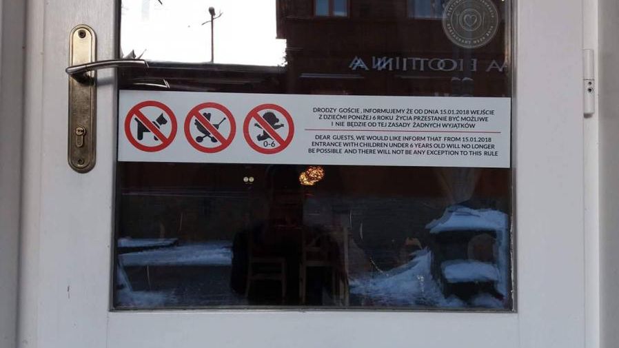 Restauracja z zakazem wstępu dla dzieci