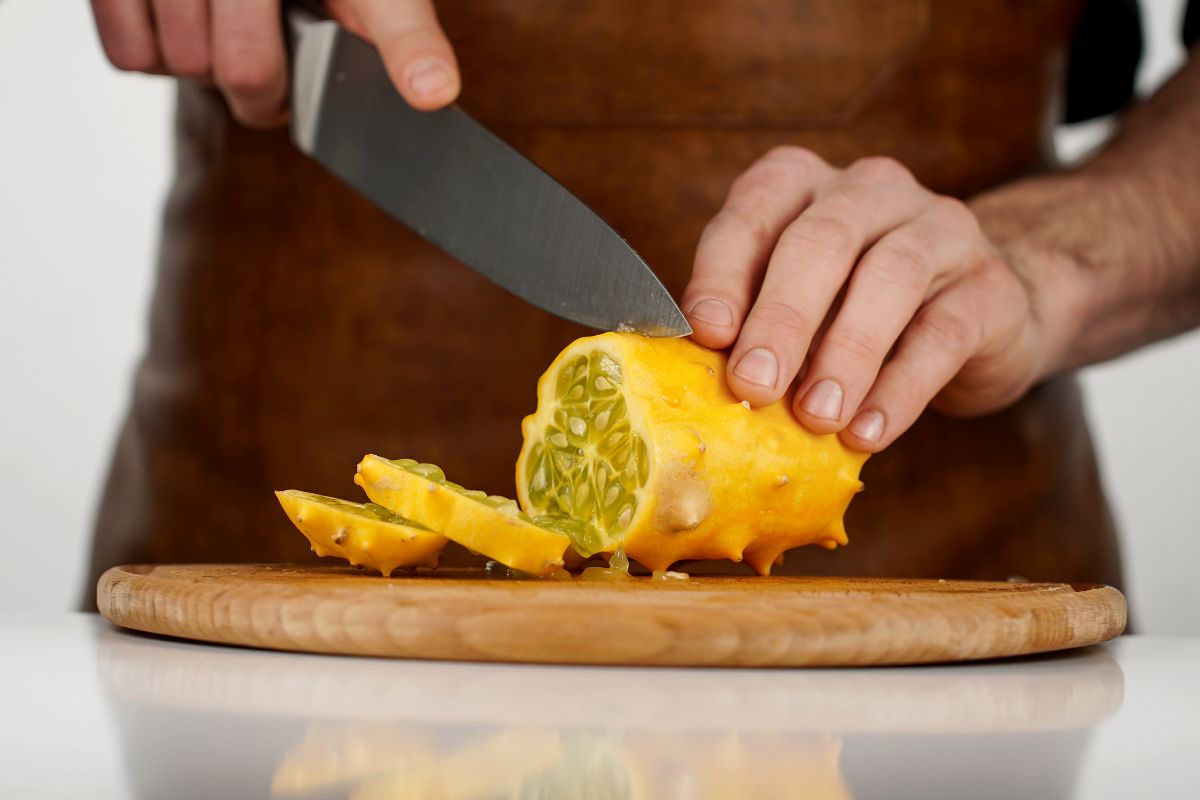 Kiwano skrywa w środku smaczną pulpę