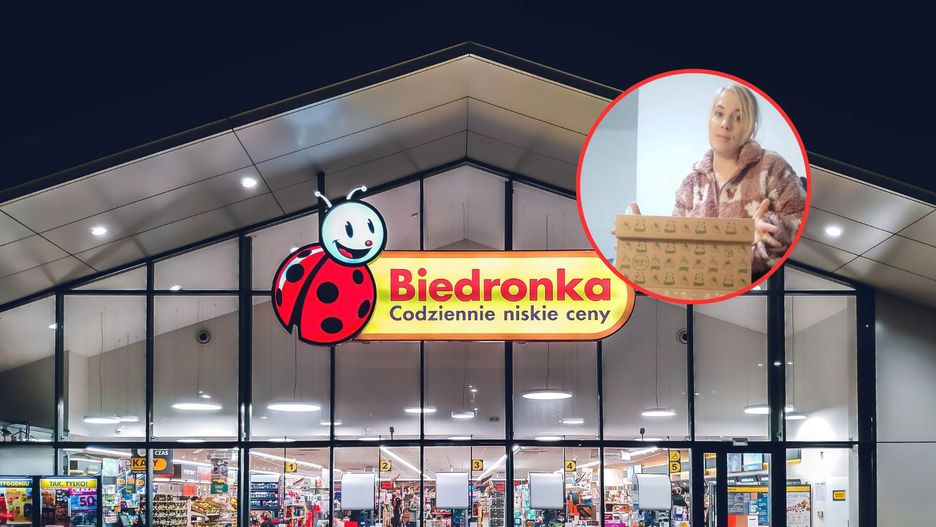 Pracownica Biedronki pokazała paczki świąteczne dla dzieci