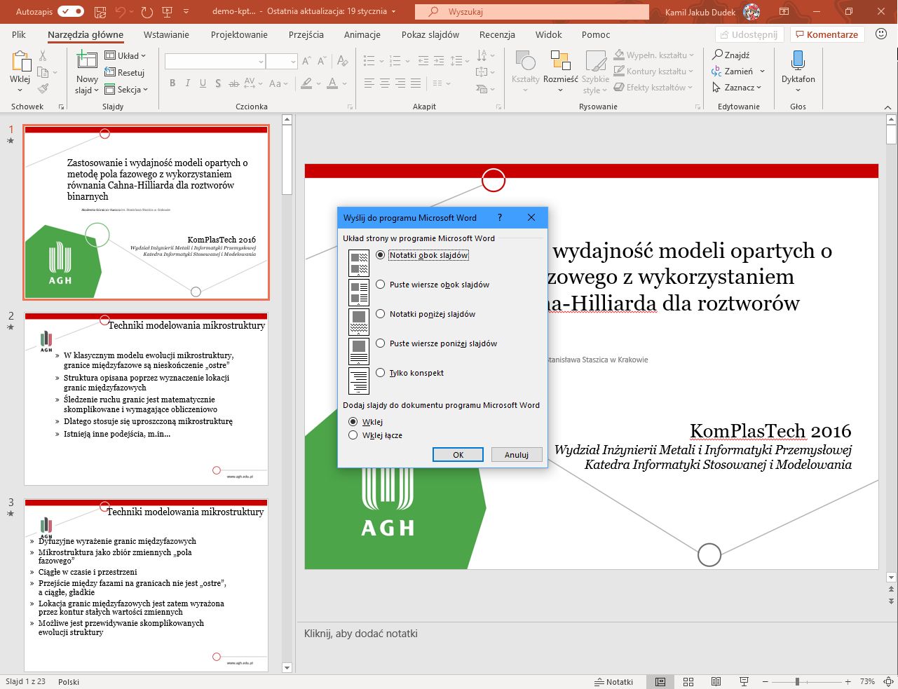 PowerPoint zawiera także mechanizmy zorentowane na zwiększenie produktywności, ale ponieważ profesjonalizm jest dziś niemodny, mają one wciąż stary interfejs