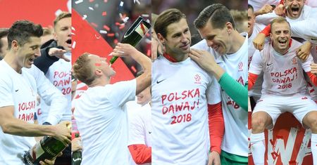 Tak piłkarze cieszyli się z awansu do Mistrzostw Świata w Rosji. "Polska dawaj!" (ZDJĘCIA)