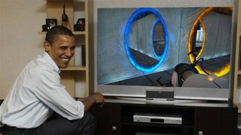 Prezydent Obama przepada za Portalem 1