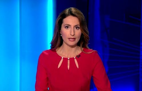 Agnieszka Oszczyk prowadzi boczne wydania „Wiadomości” TVP1